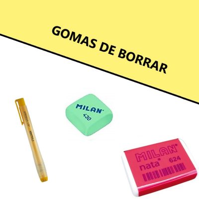 GOMAS DE BORRAR