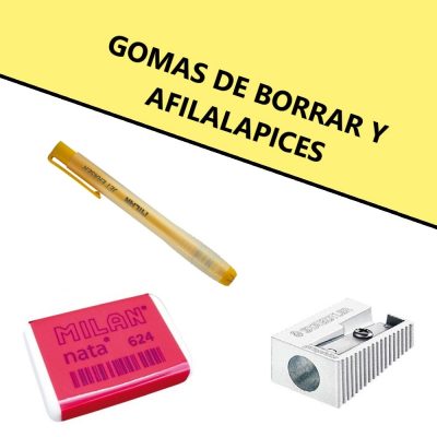 GOMAS DE BORRAR Y AFILALAPICES