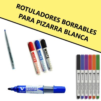 ROTULADORES BORRABLES PARA PIZARRA BLANCA